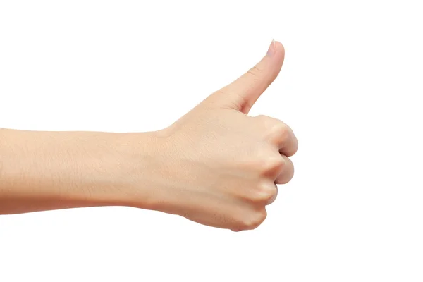 Hand thump up sign — Stock Photo, Image