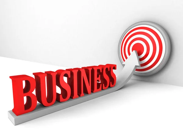 Business growing up success target arrow — Stock Photo, Image