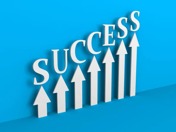 SUCCESS Arrows Rising Chart — Stock Photo, Image