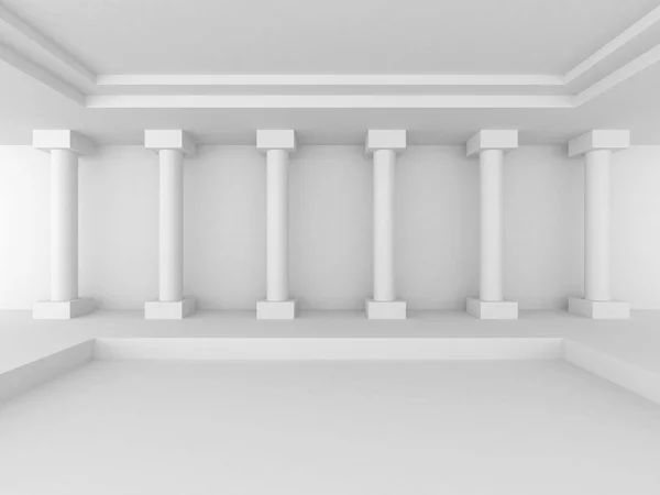 Fundo interior abstrato com colunas — Fotografia de Stock