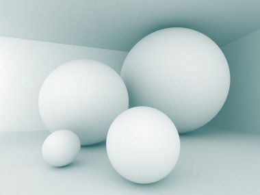 Mimari fütüristik iç tasarım arka plan