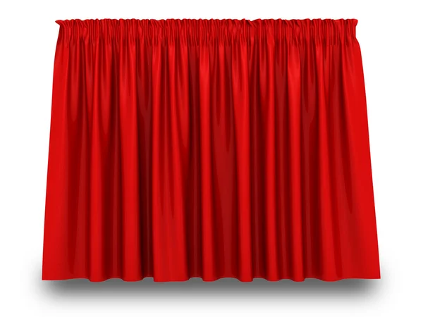 Red Curtain With Shadow — Stock Photo, Image