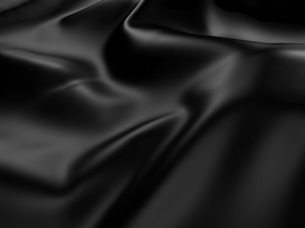 Абстрактный черный шелковый фон
