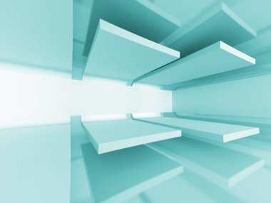 Fütüristik tasarım mimari arka plan