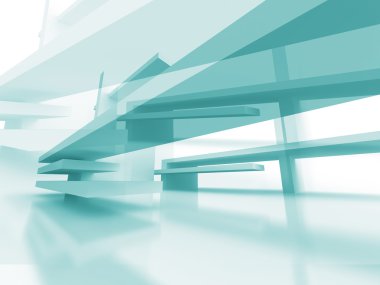 Gelecekçi mimari tasarım arka planı