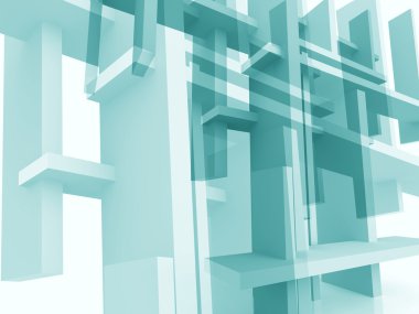 soyut geleceksel mimari arka plan