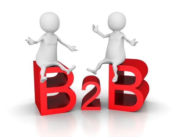 B2b Texte du concept d'entreprise — Photo