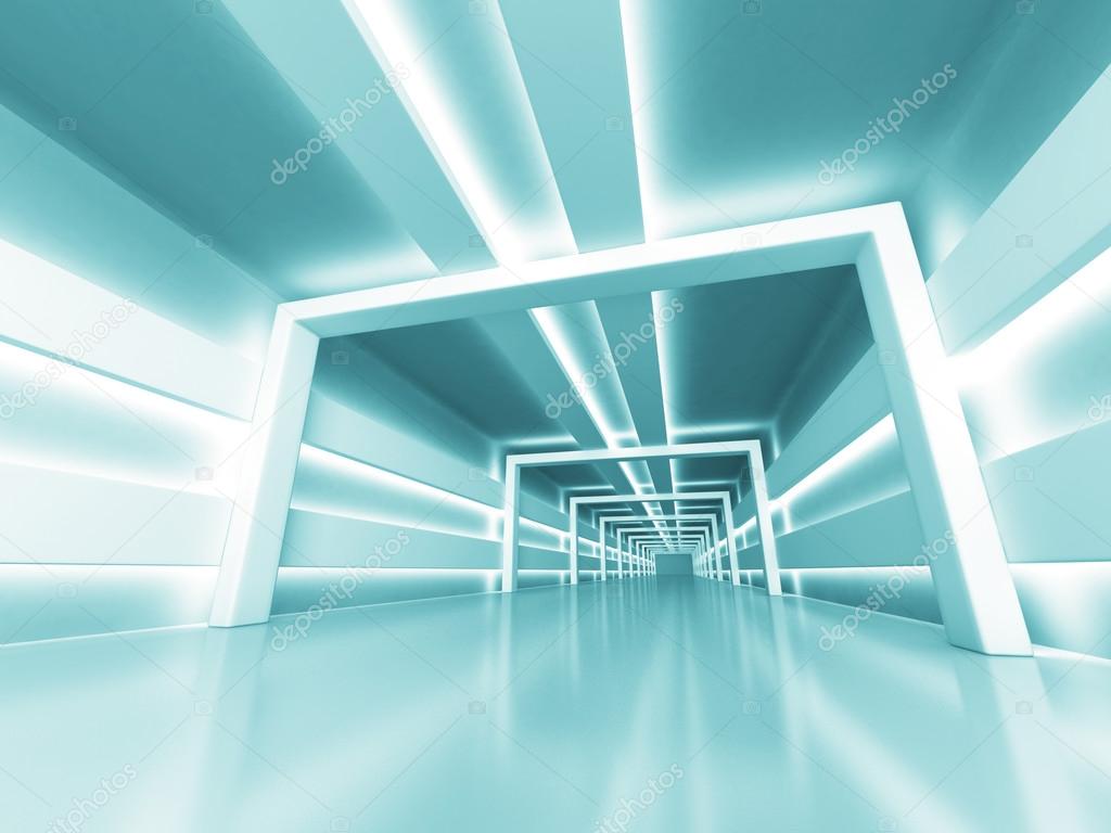 Abstract Futuristic Light Architecture Background