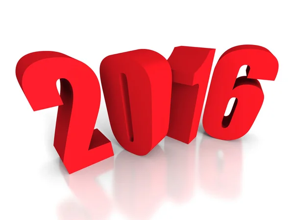 Red New Year Sign — Stock Photo, Image