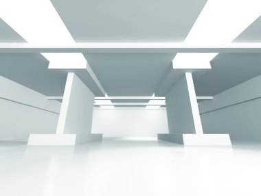 Fütüristik Modern iç arka plan