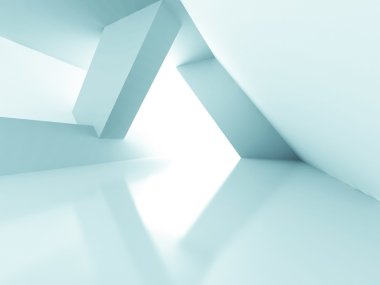 Fütüristik hafif tasarım mimari arka plan