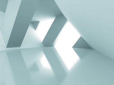 Fütüristik hafif tasarım mimari arka plan