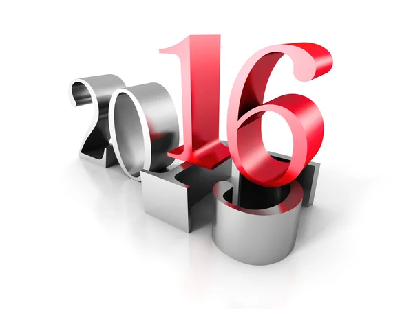 Número de Año Nuevo 2016 Ove Old 2015 — Foto de Stock