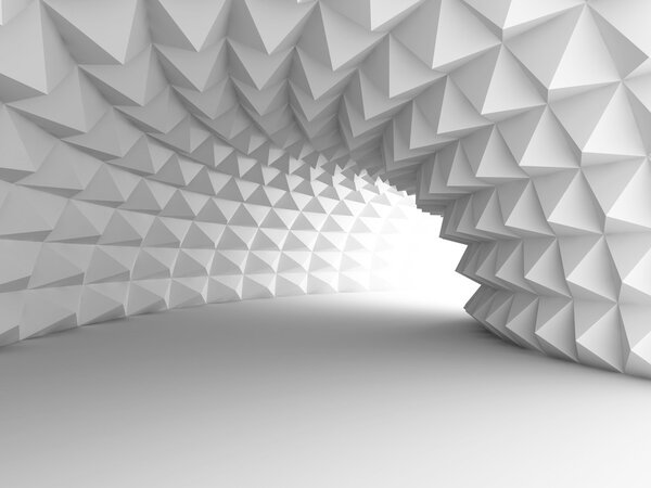 Архитектурный тоннель со светлым фоном
