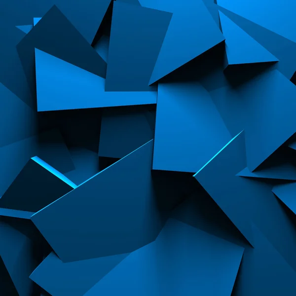 Синий хаотический фон стены — стоковое фото