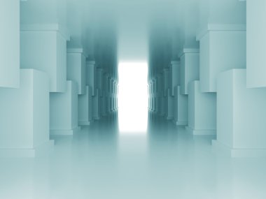 Soyut Modern arka bina tasarım