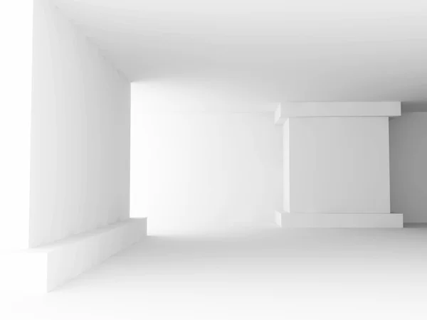 白い空の部屋内部の背景 — ストック写真