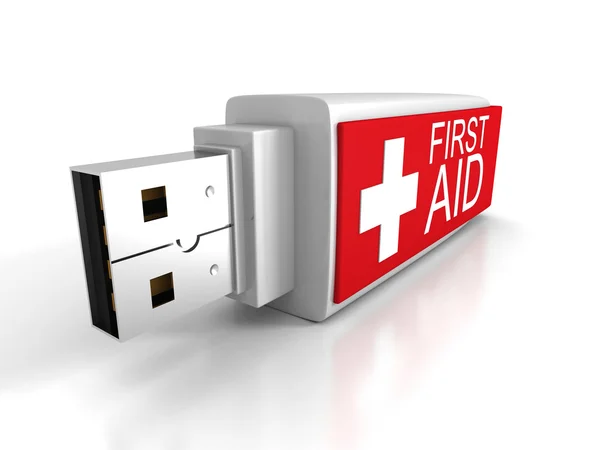 First Aid Usb Flash Drive — Stock Photo, Image