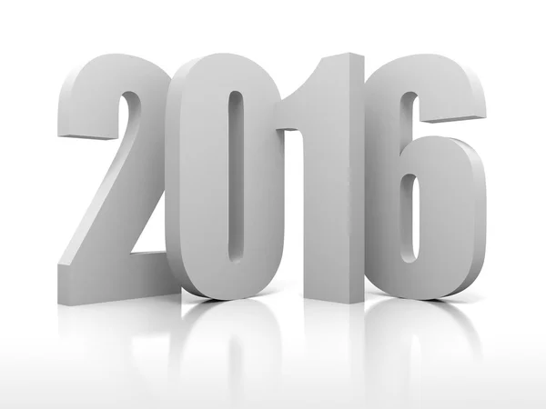 New Year 2016 Numbers On White Background — Stock Photo, Image