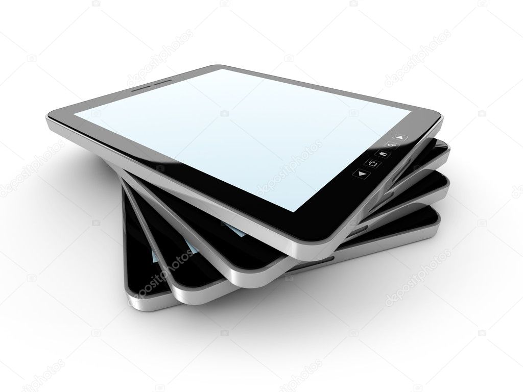 Blank Tablet PC Stack