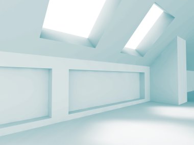 Boş oda tasarım mimari arka plan