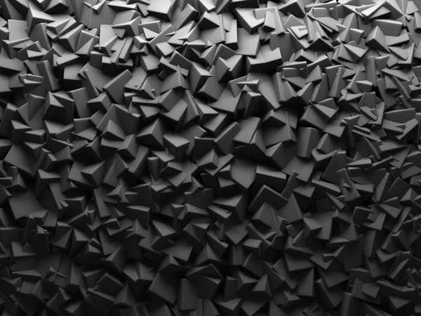 Dark Chaotic Cube Shapes Background. — Stock Photo, Image