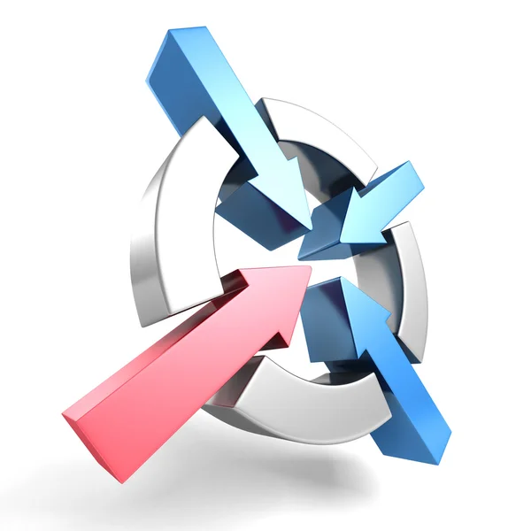Business Design Arrows Logo Symbol — Stock Photo, Image