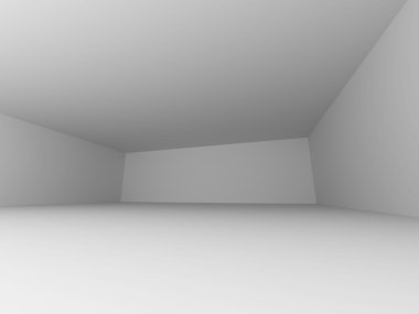 Boş beyaz oda alan arka plan