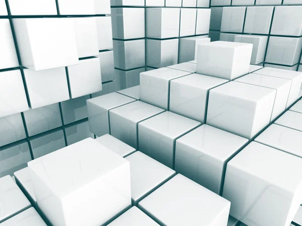 Abstracte kubus blokken het platform achtergrond — Stockfoto