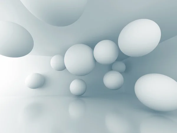 Esferas abstratas Formas Papel de parede Fundo — Fotografia de Stock