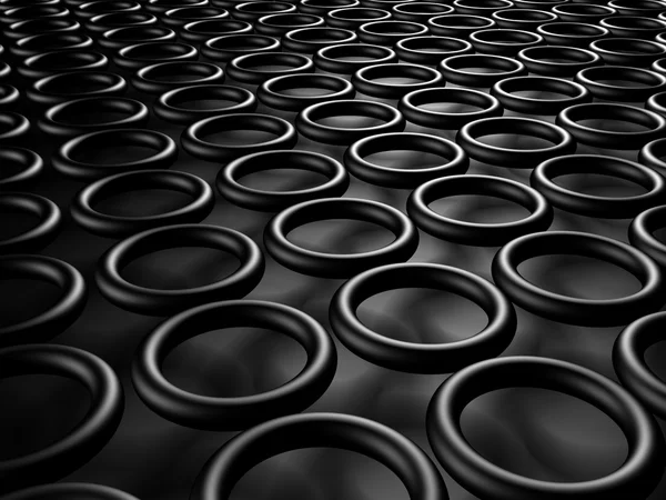 Абстрактные черные круги — стоковое фото