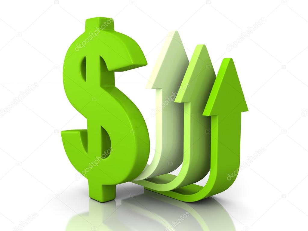 green dollar sign with arrows