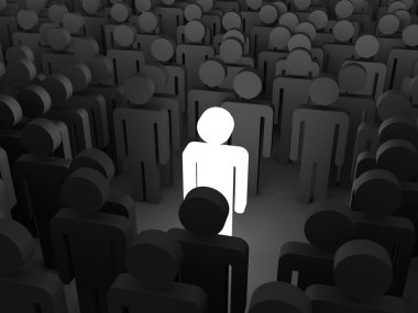 kalabalıktan dışarı ayakta