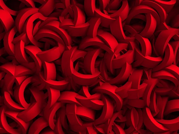 Mur de tubes rouges — Photo