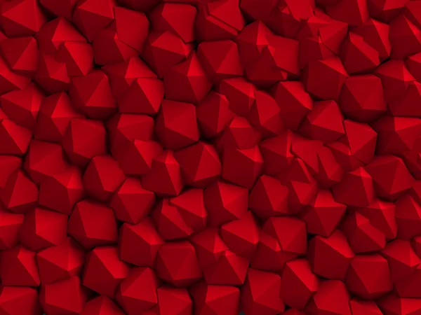 Abstrakte rote geometrische Wand — Stockfoto