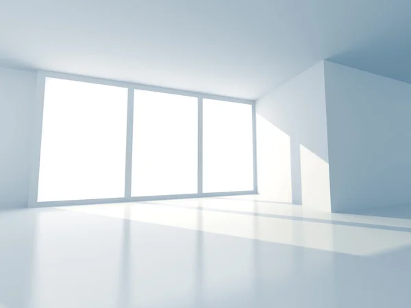 White room med fönster — Stockfoto