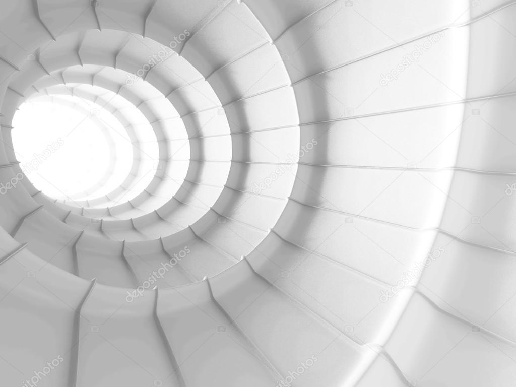 White Abstract Tunnel