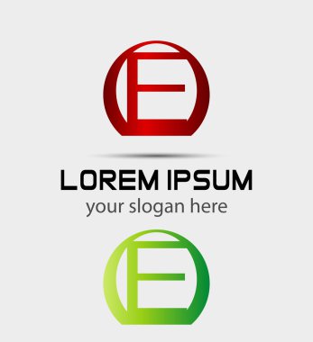 E harfinin logosunu görmeniz gerekir. Yaratıcı kavramı simgesi