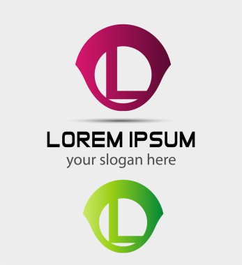 L harfine dayalı soyut simge