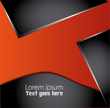 Turuncu arka plan ve kahverengi arka plan vektör soyut simetrik modern desen mesaj ve metin web tasarımı için