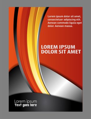 Soyut vektör modern afiş / broşür tasarım şablonu