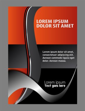 Modern el ilanı tasarım arka plan metin için yer ile vektör
