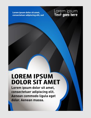 Broşür ya da dergi kapağı şablonu
