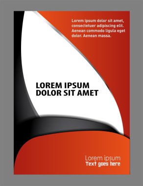 Resimler için vektör tasarım el ilanı beyaz yer. Poster şablonu işletmeniz için.
