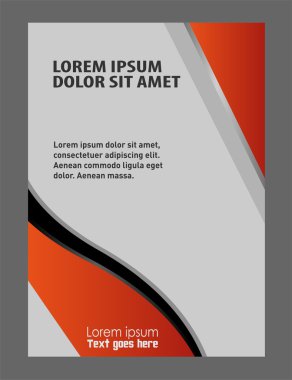 Tasarım şablonu - broşür tasarım veya Web sitesi uygun reklam