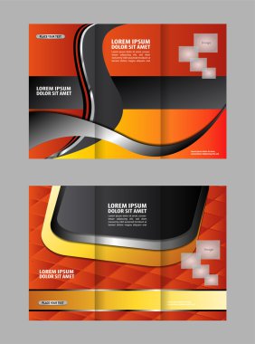 üç katlı seyahat mock up & broşür tasarımı