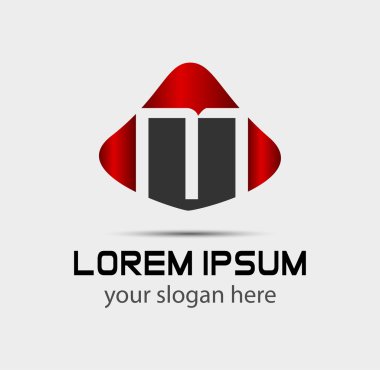 M harfi logosu. Alfabe logosu vektör tasarımı