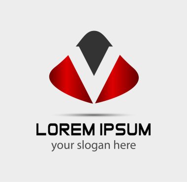 Vektör çizim simgesini harf V