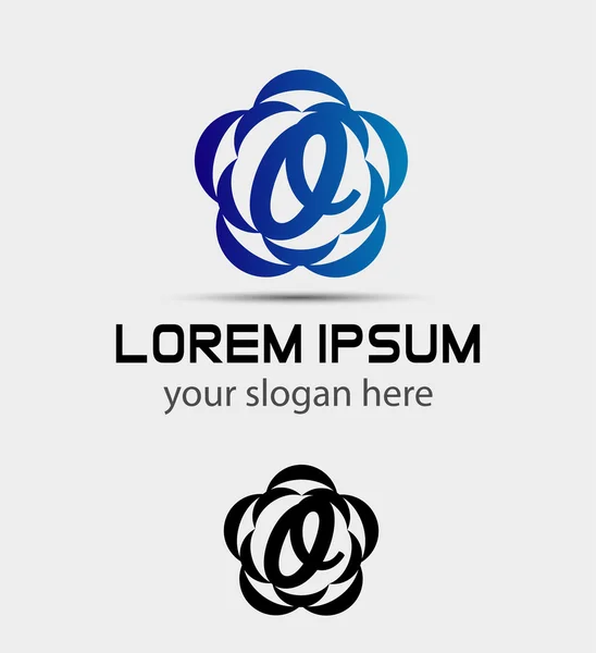 Letter O logo icon design template elements — Stock Vector