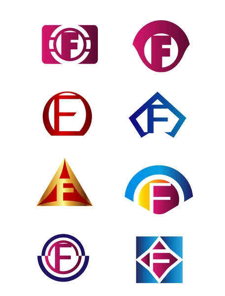 Set van brief E logo identiteit Corporate Branding vector symbool ontwerpsjabloon — Stockvector
